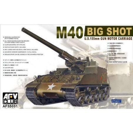 AFV CLUB AF35031 M40 BIG SHOT U.S. 155mm GUN MOTOR CARRIAGE