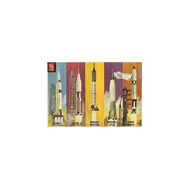 Spacecraft 5 in 1 Model Man In Space AMT700L-06