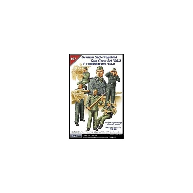 TRISTAR 35007 GERMAN SELF-PROPELLED GUN CREW SET VOL.2