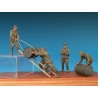 GERMAN SOLDIERS w/FUEL DRUMS