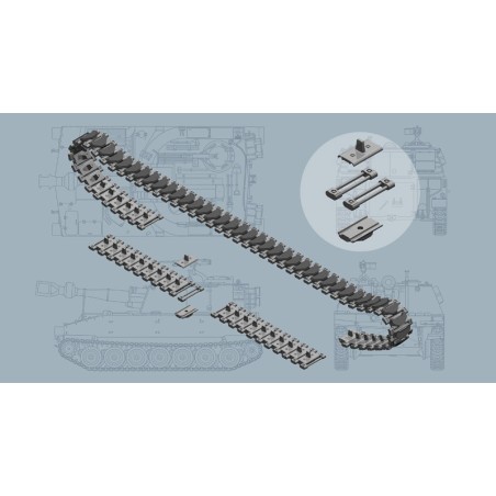 ITALERI 6515 T - 136 Tracks for M108/M109 series