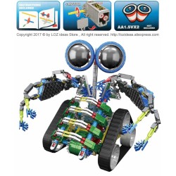 Robot con cadenas y motor. 362 piezas