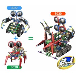 Robot con cadenas y motor. 362 piezas
