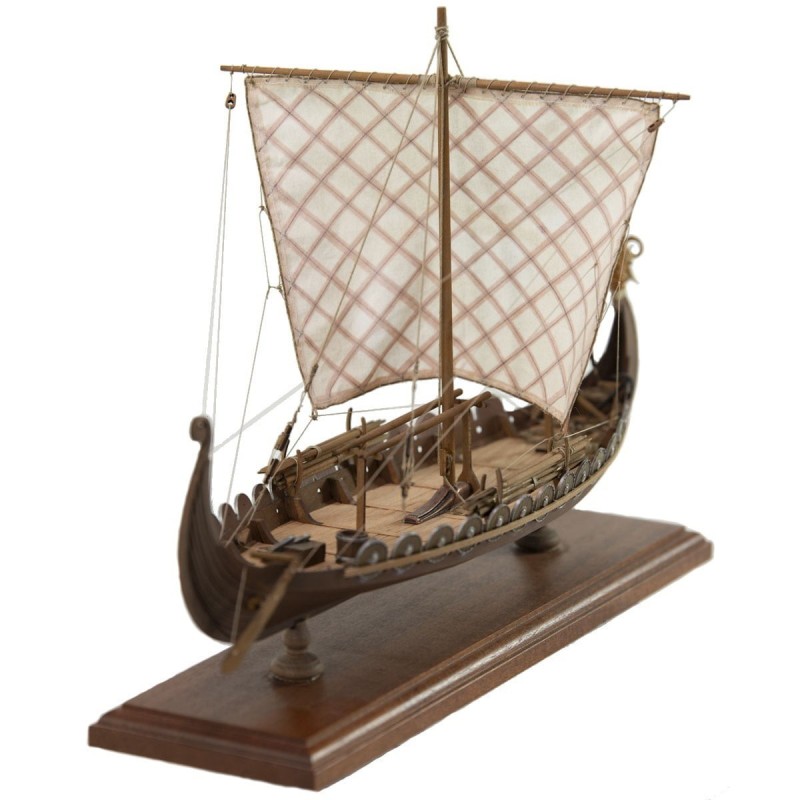 DRAKKAR OSEBERG - Nave vikinga Siglo IX dC (Eslora 440 mm)