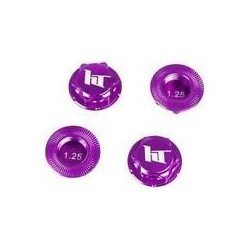 HOBBYTECH TUERCA RUEDA CERRA, 1/8 MORADA 17MM X1.26mm