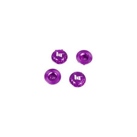 HOBBYTECH TUERCA RUEDA CERRA, 1/8 MORADA 17MM X1.26mm