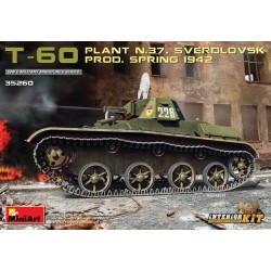T-60 PLANT N.37, SVERDLOVSK PROD. SPRING 1942. INTERIOR KIT MiniArt 35260