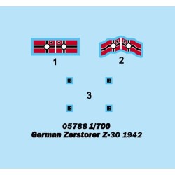trumpeter 05788 German Zerstorer Z-30 1942 05788