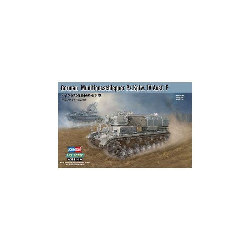 GERMAN MUNITIONSSCHLEPPER PZ.KPFW. IV AUSF. F , HOBBY BOSS 82908