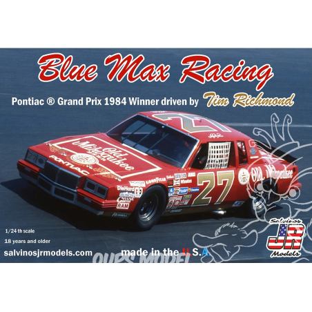 JR MODELS 471002 BLUE MAX RACING 1984 GRAND PRIX DRIVEN BY TIM RICHMOND