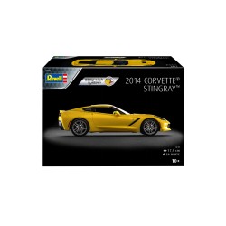 Revell 07825 2014 Corvette Stingray 1:25 "Promotion Box" easy-click system - Model Kit
