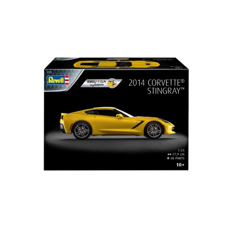Revell 07825 2014 Corvette Stingray 1:25 "Promotion Box" easy-click system - Model Kit
