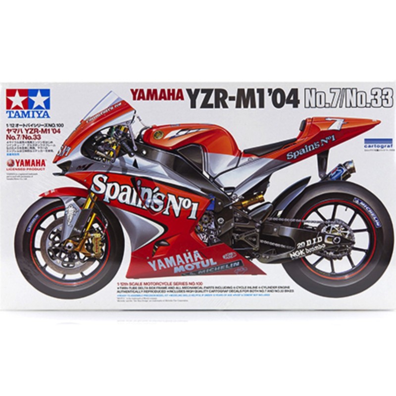 TAMIYA 14100 Yamaha YZF-M1 2004 Kit 1/12