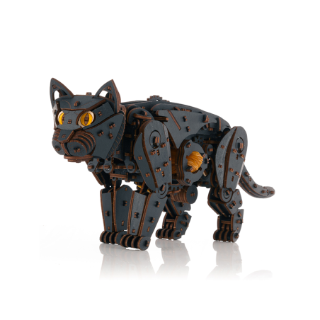 Maqueta mecÃ¡nica de madera EWA Gato Negro con 508 piezas