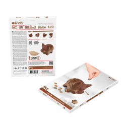 Kit de madera EWA Hucha: Cerdo 88 piezas