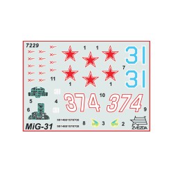 Kit 1/72 avion ruso MiG-31