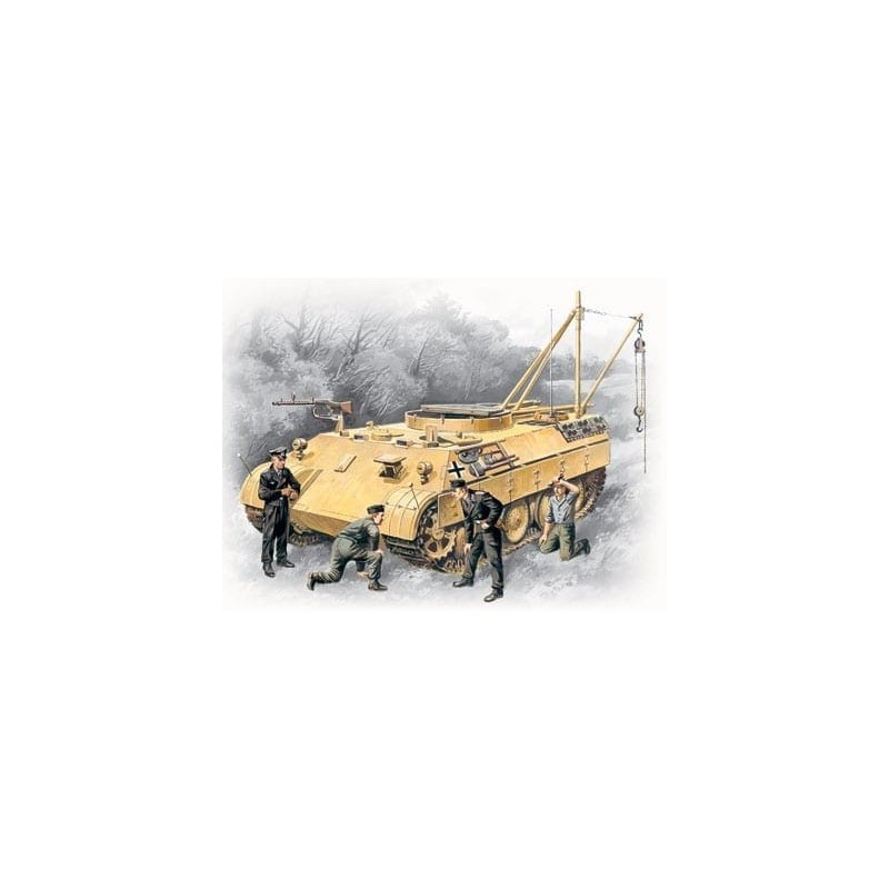 ICM 35342 Bergepanther with German Tank Crew