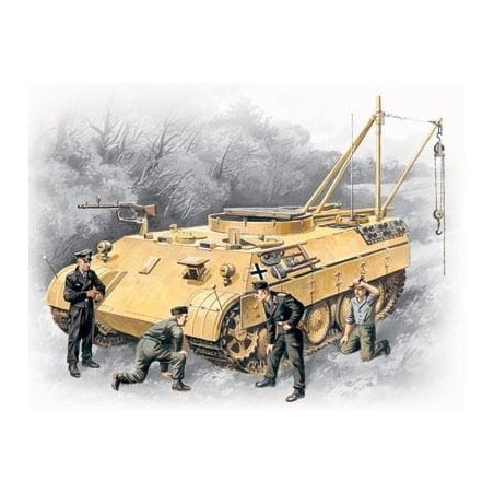 ICM 35342 Bergepanther with German Tank Crew