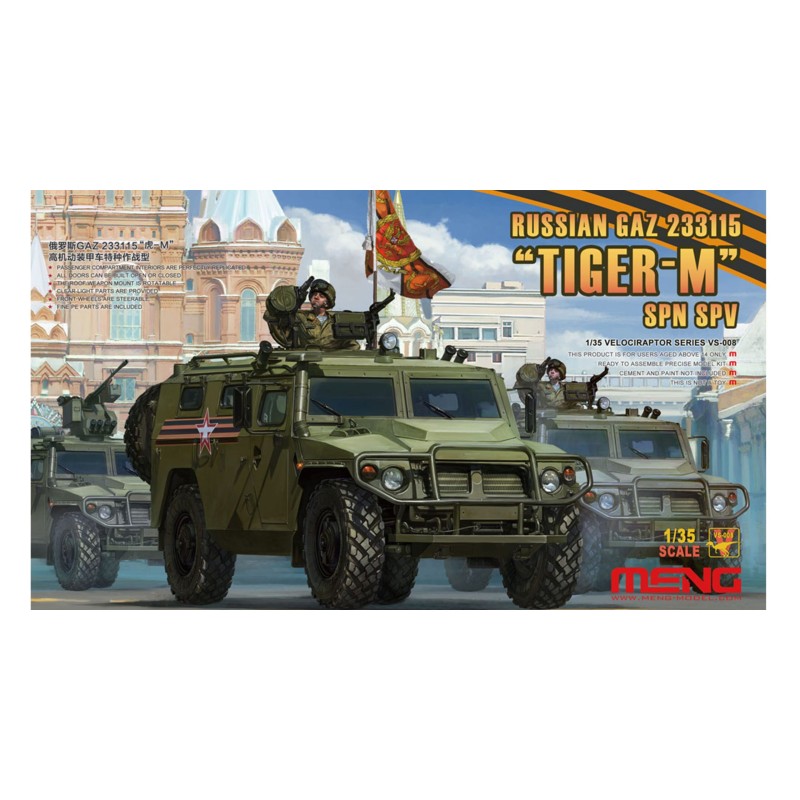 Kit 1/35 Vehículo de transporte militar blindado GAZ 233115 Tiger-M