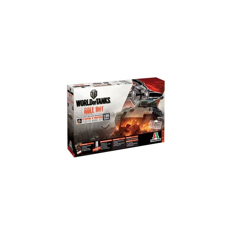 ITALERI 56502 World Of Tanks Roll Out, Pz.Kpfw. V Panther