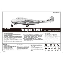 VAMPIRE FB.MK.5 TRUMPETER 02874