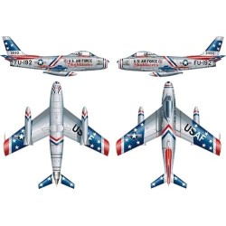 F-86F SABRE JET SKYBLAZERS ITALERI 2684