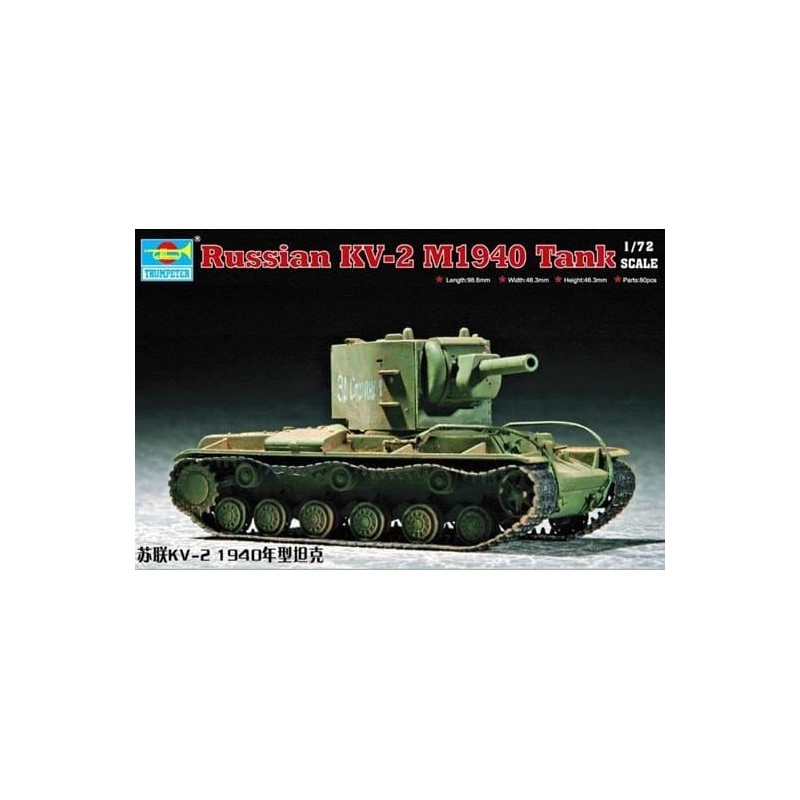 TRUMPETER 07235 RUSSIAN KV-2 M1940 TANK
