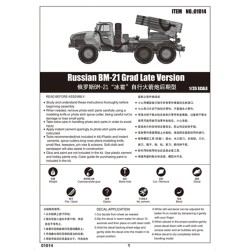 TRUMPETER 01014 RUSSIAN BM-21 GRAD LATE VERSION