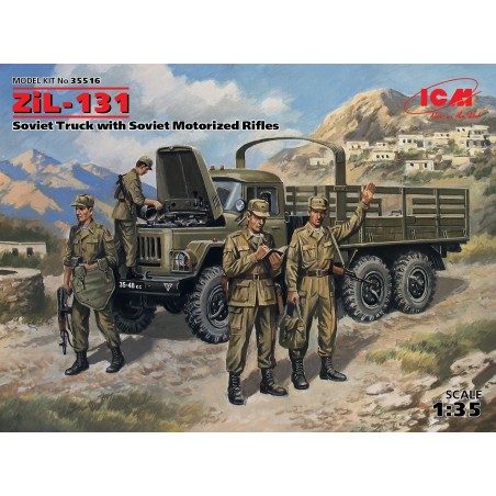ZIL-131 SOVIET TRUCK WITH SOVIET MOTORIZED RIFLES ICM 35516